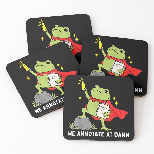 Item preview, We Annotate At Dawn English Teacher Funny Frog Reader  designed and sold by leevekaArt.