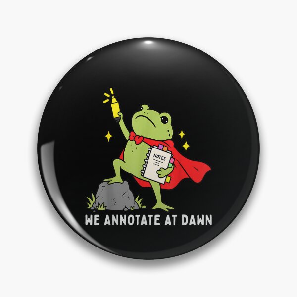 Item preview, We Annotate At Dawn English Teacher Funny Frog Reader  designed and sold by leevekaArt.