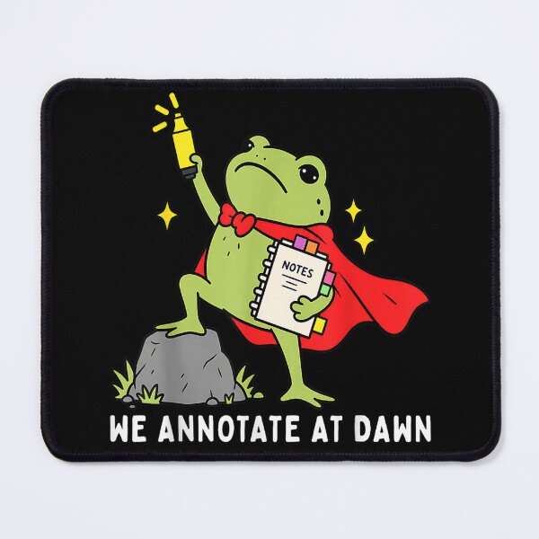 Item preview, We Annotate At Dawn English Teacher Funny Frog Reader designed and sold by leevekaArt.