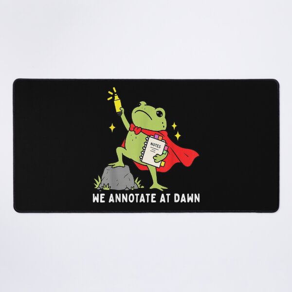 Item preview, We Annotate At Dawn English Teacher Funny Frog Reader designed and sold by leevekaArt.