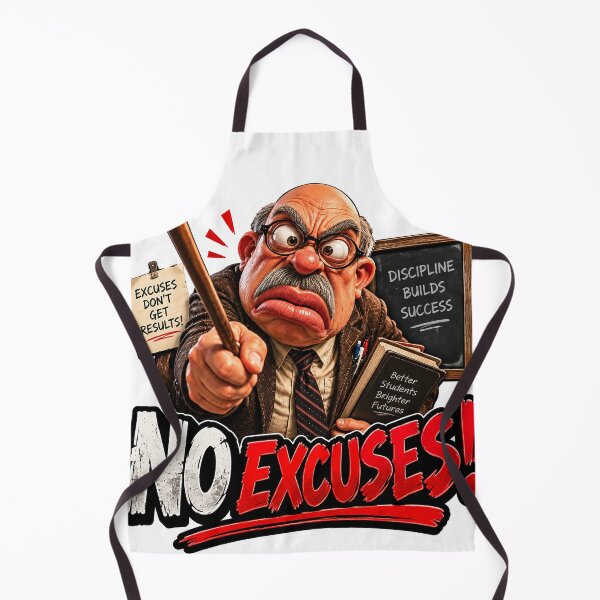Item preview, Mr. Henderson No Excuses Funny Teacher Sticker designed and sold by M. Mamdouh Artworks.