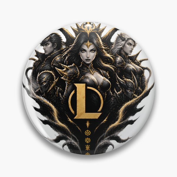 Item preview, Minimalist Black and Gold Gaming Fan Art Inspired by Popular MOBA designed and sold by Denihw.