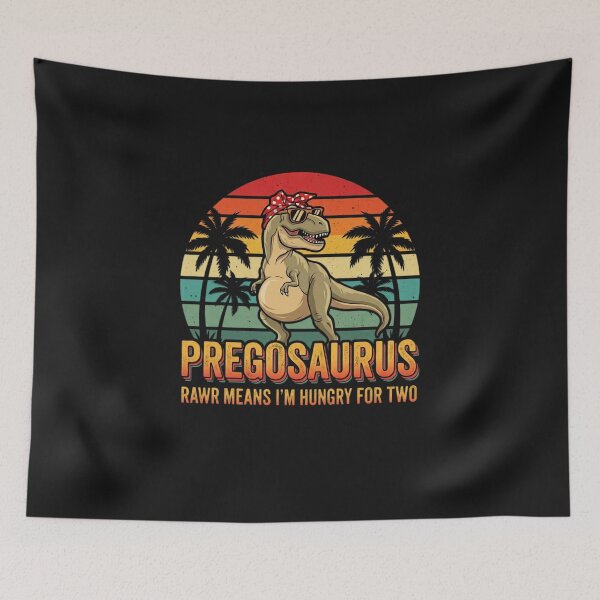 Item preview, Pregosaurus Rawr Means I'm Hungry For Two Funny Pregnancy designed and sold by New Art.