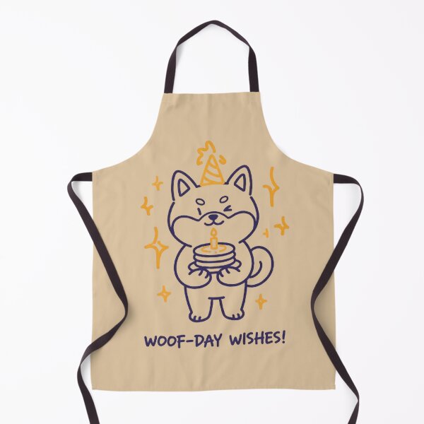 Item preview, Cute Shiba Inu Woof-Day Wishes Birthday Party Retro Dog Art designed and sold by PetalsPaws.