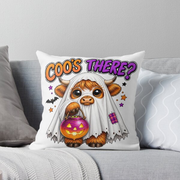 Item preview, Coos There? – Cute Highland Cow Ghost Halloween - Scottish Halloween designed and sold by SMalcolmDesigns.