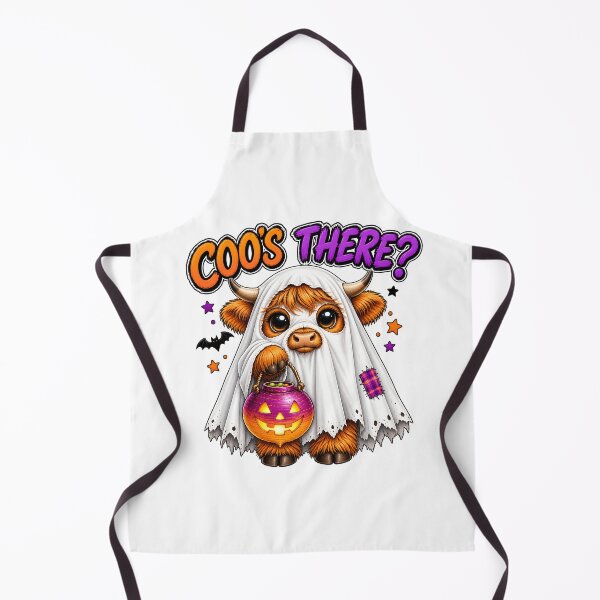 Item preview, Coos There? – Cute Highland Cow Ghost Halloween - Scottish Halloween designed and sold by SMalcolmDesigns.