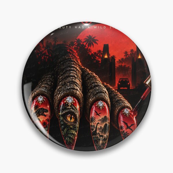 Item preview, Jurrasic Spark – Prehistoric Glam Nail Artist Fantasy - parody designed and sold by LuluLeb.