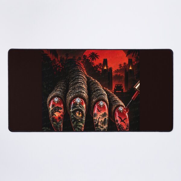 Item preview, Jurrasic Spark – Prehistoric Glam Nail Artist Fantasy - parody designed and sold by LuluLeb.