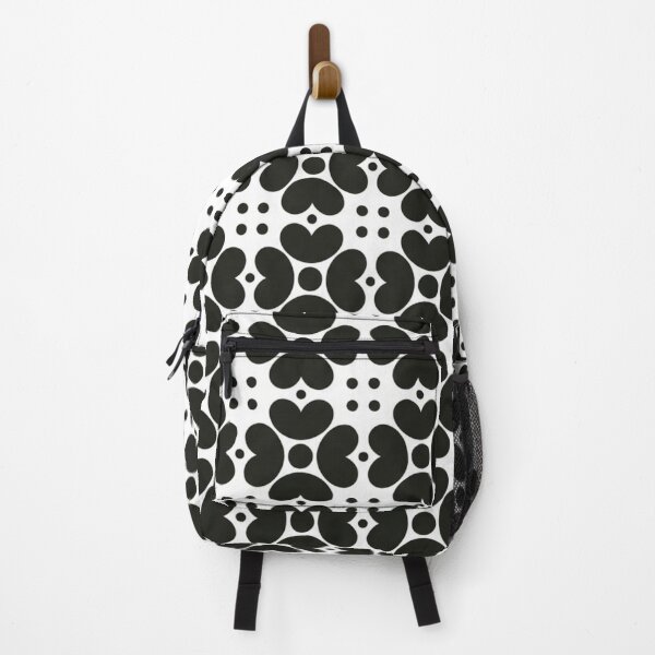 Item preview, Black White Geometric Floral Pattern designed and sold by ShivCraftStudio.