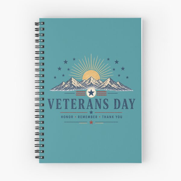 Item preview, Vintage Veterans Day Mountain - Honor Remember Thank You Graphic designed and sold by InkWeaveShop.