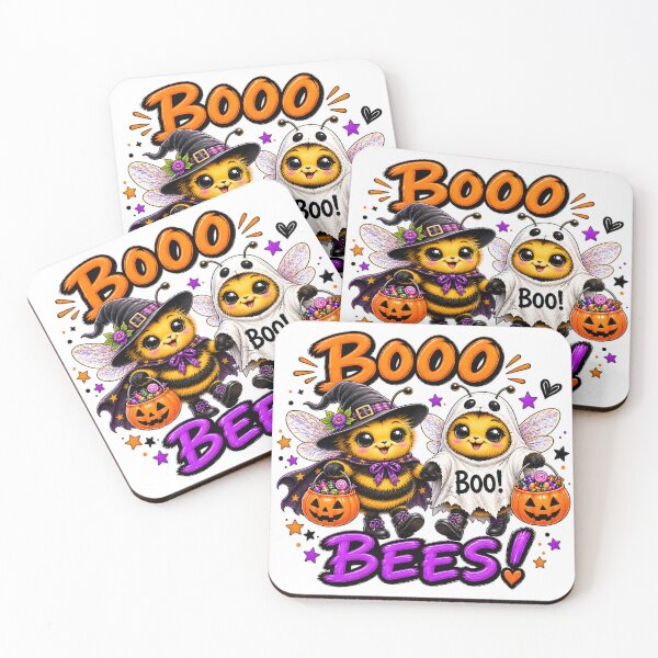 Item preview, Boo Bees – Cute Halloween Bee Witch & Ghost - Spooky Halloween designed and sold by SMalcolmDesigns.