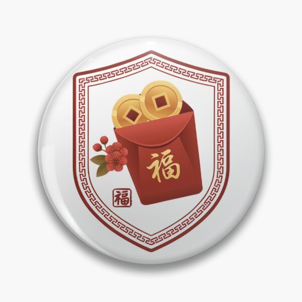 Item preview, Chinese New Year Red Envelope Lucky Coin Shield Vector designed and sold by Shutter-Dragon.