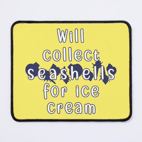 Item preview, Will collect seashells for ice cream designed and sold by mariya-ivanova.