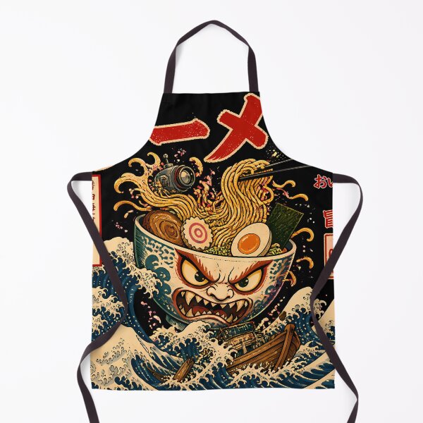 Item preview, The Great Ramen Wave Japanese Monster Bowl designed and sold by 4Titik.