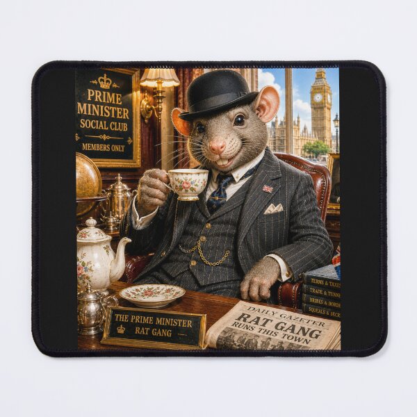 Item preview, The Prime Minister | British Gangster Rat | The Rat Gang Collection designed and sold by AnimalMarvels.