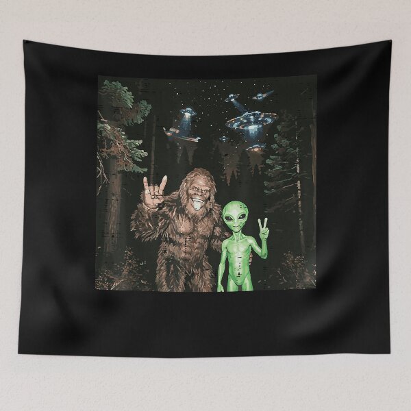Item preview, Bigfoot Alien UFO Selfie Funny Sasquatch Meme Men Women Kid  designed and sold by Danieldeleon2.