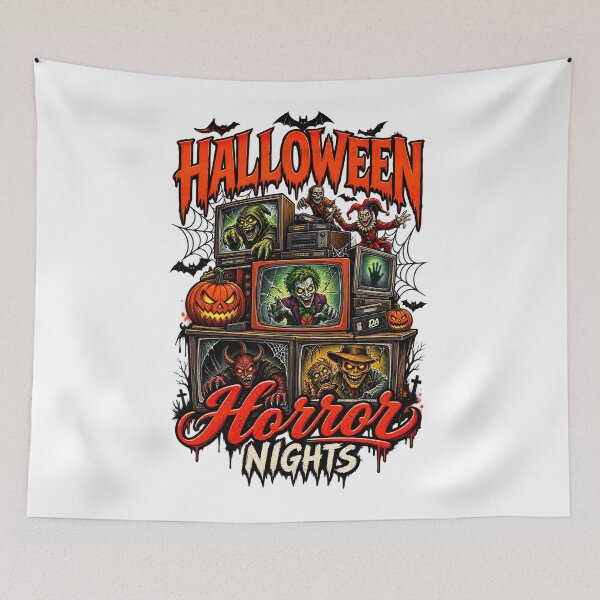Item preview, Halloween Horror Nights Vintage TV Monster Squad Art designed and sold by DesignArtist.ia.