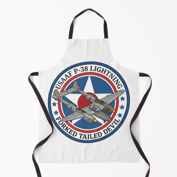 Item preview, USAAF Lockheed P-38 Lightning Forked Tailed Devil Fighter Patch Emblem designed and sold by CharlieDesings.