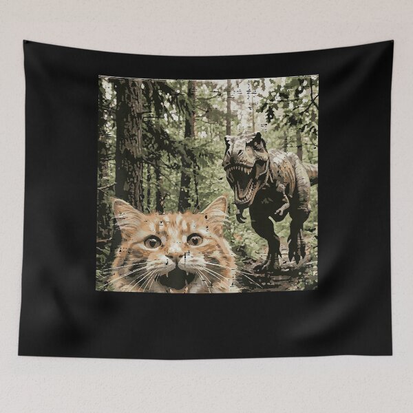 Item preview, Cat Dinosaur Trex Selfie Funny Meme Boys Kids Men Women designed and sold by Danieldeleon2.