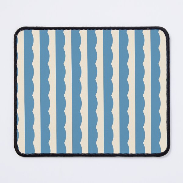Item preview, Circus Funhouse Blue Scalloped Stripes Retro designed and sold by Love Pantone .