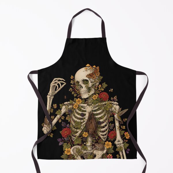 Item preview, Gothic Botanical Skeleton Nature Memento Mori designed and sold by 4Titik.