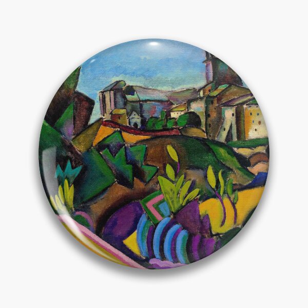Item preview, Prades, the Village, tilled fields of Spain landscape painting by Joan Miro designed and sold by Jéanpaul  Ferro.