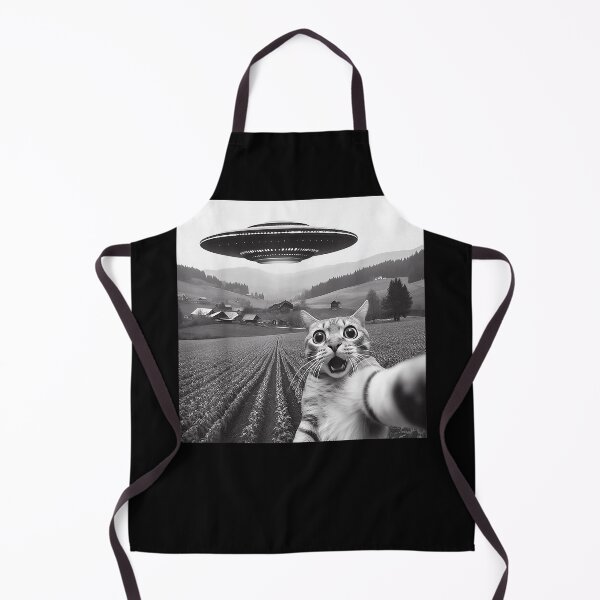 Item preview, Cat Selfie with Alien UFO Funny Cat Gifts for Men Women Kid designed and sold by Danieldeleon2.