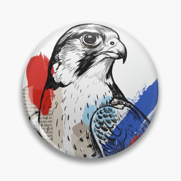 Item preview, Peregrine Falcon with Collage and Color designed and sold by Honu2025.
