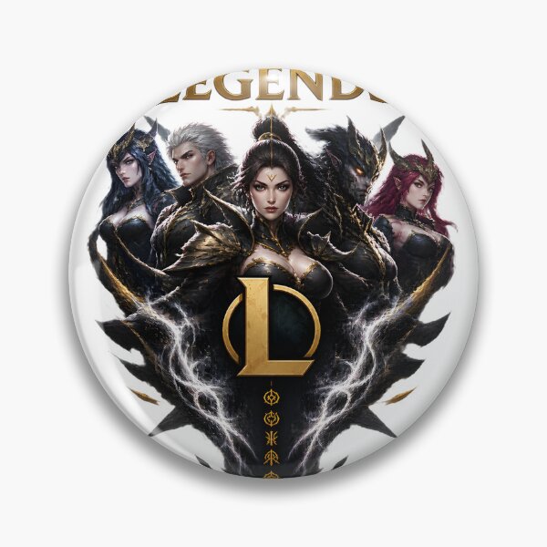 Item preview, Minimalist Black and Gold Gaming Fan Art Inspired by Popular MOBA designed and sold by LikeLoon.