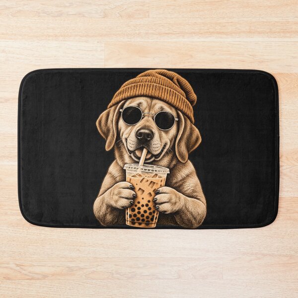 Item preview, Retro Yellow Labrador Retriever Bubble Tea Dog Lover designed and sold by JerdbordinShop.