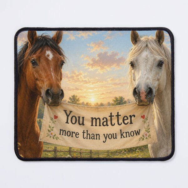 Item preview, You Matter More Than You Know | Beautiful Horses | The Kindness Collection designed and sold by AnimalMarvels.