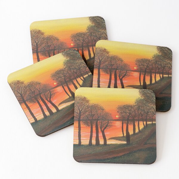 Item preview, Autumn Sunset Over The Lake designed and sold by DaniaFineArt.