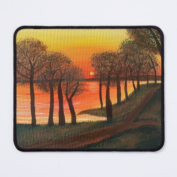 Item preview, Autumn Sunset Over The Lake designed and sold by DaniaFineArt.