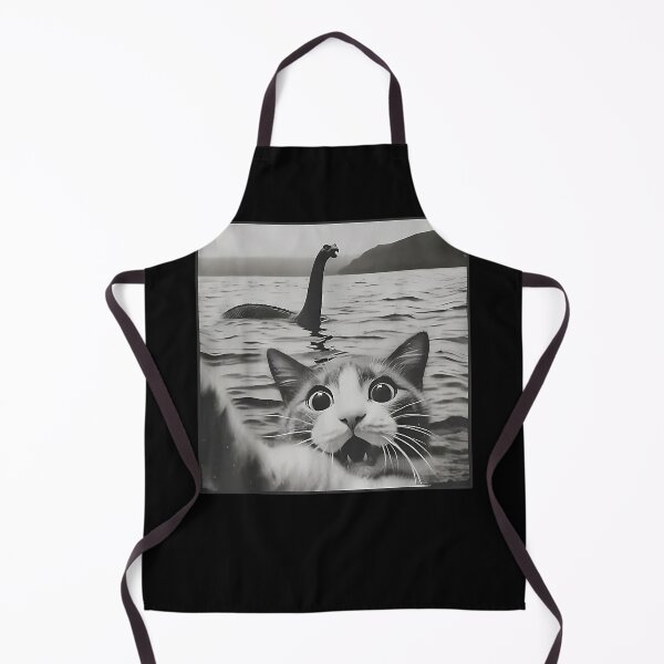 Item preview, Cat Selfie with Loch Ness Monster Funny Cats Men Women Kids designed and sold by Danieldeleon2.