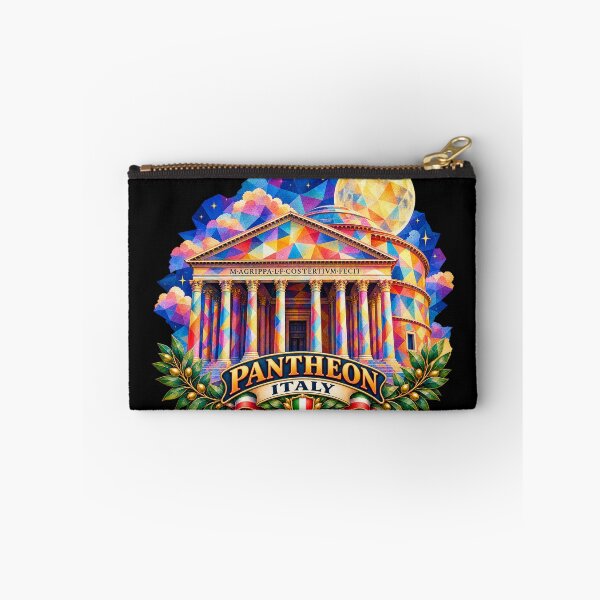 Item preview, ✅ Colorful Geometric Art of the Pantheon in Rome (Italy) | Roman Temple Design Under the European Night Sky designed and sold by Geometric Art..