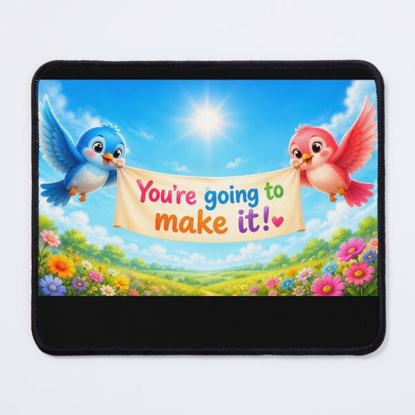 Item preview, You're Going to Make It! | Encouraging Birds Banner | The Kindness Collection designed and sold by AnimalMarvels.