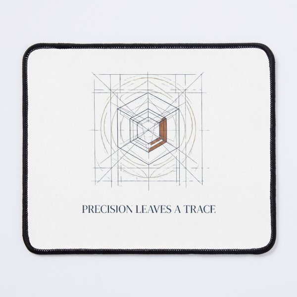 Item preview, Precision Leaves A Trace Blueprint & Geometric Wireframe designed and sold by Amr Darwish Graphic designer.