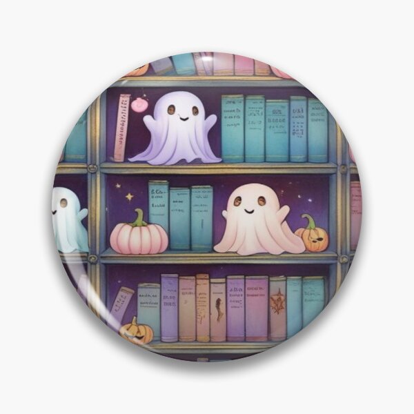 Item preview, Kawaii Ghosts in a Haunted Library designed and sold by BriSher.