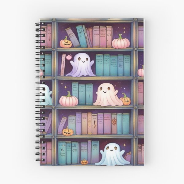 Item preview, Kawaii Ghosts in a Haunted Library designed and sold by BriSher.