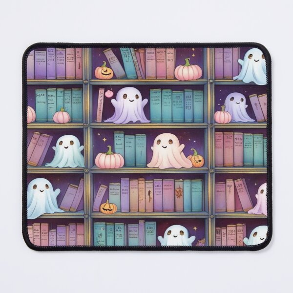 Item preview, Kawaii Ghosts in a Haunted Library designed and sold by BriSher.