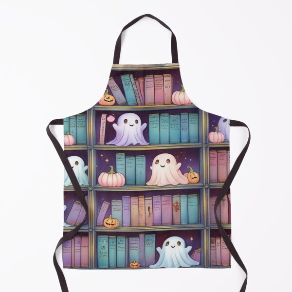 Item preview, Kawaii Ghosts in a Haunted Library designed and sold by BriSher.