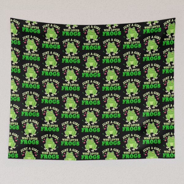 Item preview, Just A Girl Who Loves Frogs designed and sold by thebestposter.