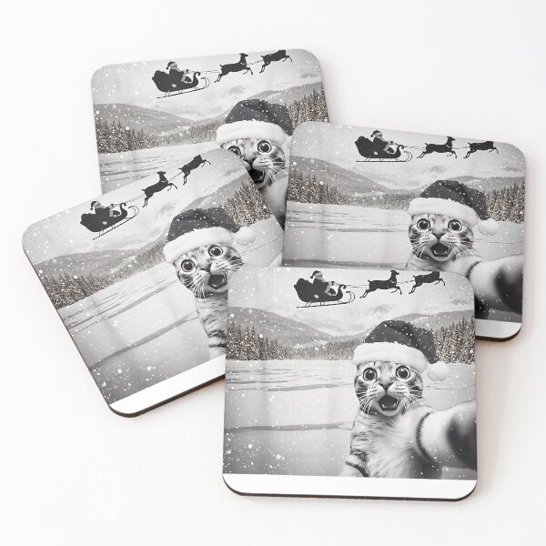 Item preview, Cat Selfie with Santa Funny Christmas for Men Women Kids designed and sold by Danieldeleon2.