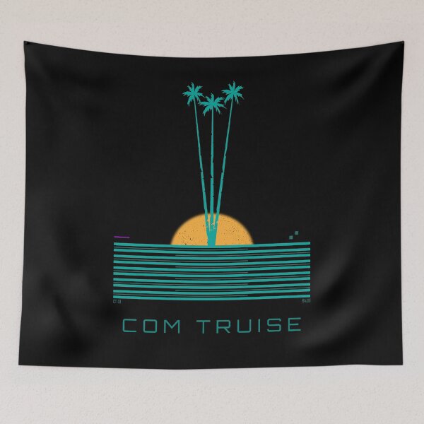 Item preview, COM TRUISE – Synthwave Sunset & Palm Trees designed and sold by THE MODA STEREO.