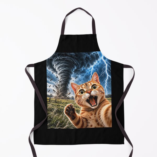 Item preview, Cat Tornado Selfie Meme Weather Meteorologist Storm Chasing designed and sold by Danieldeleon2.