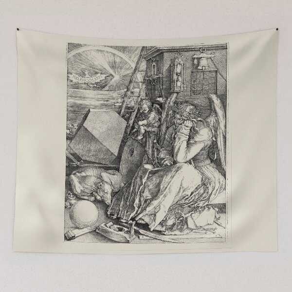 Item preview, Albrecht Dürer’s Melencolia I designed and sold by That-Indie-Guy.