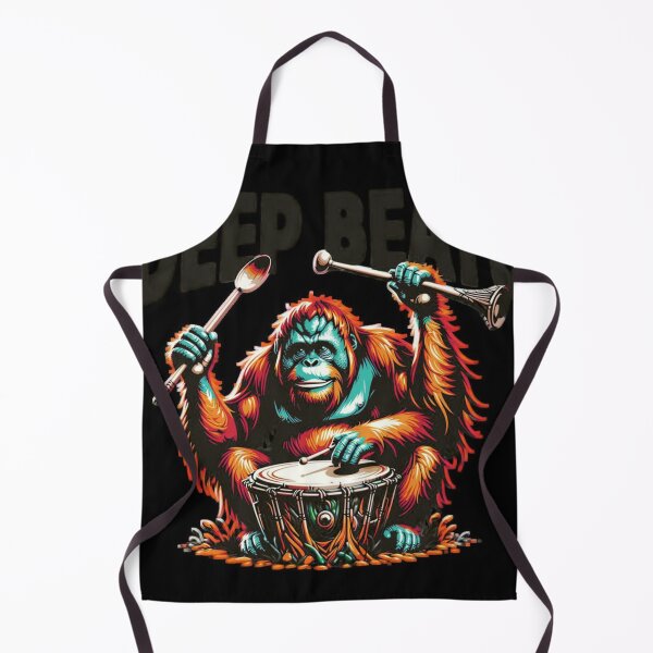 Item preview, Drummer Orangutan Beats designed and sold by ApexCanopy.