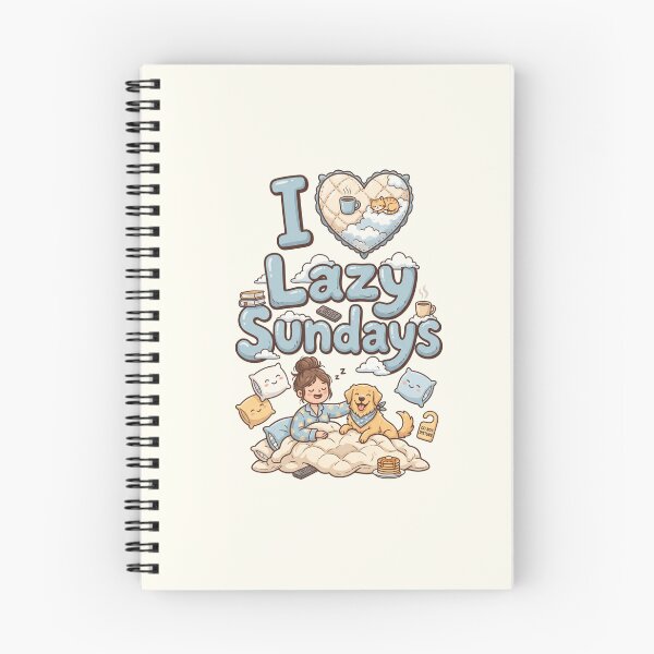 Item preview, I Love Lazy Sundays Cozy Girl Dog designed and sold by Itsheartshop.