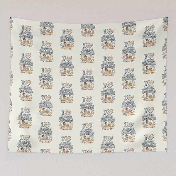 Item preview, I Love Lazy Sundays Cozy Girl Dog designed and sold by Itsheartshop.