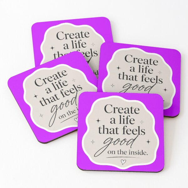 Item preview, Create A Life That Feels Good On The Inside Aesthetic Beige Sticker designed and sold by Scro-Ciob-Shop.